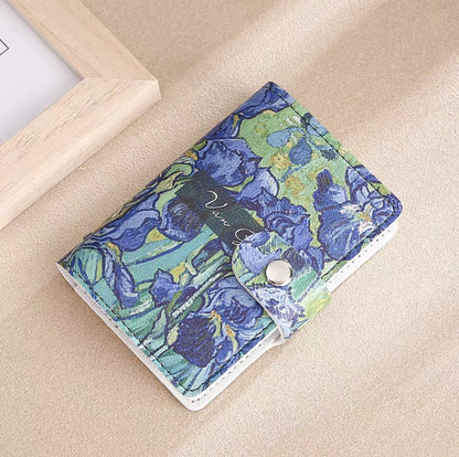 Flower Anime  Anti-degaussing Multiple Card Slots Bank  Document Package Large Capacity Card Holder