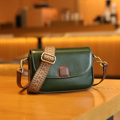 Genuine Leather Women's Bag First Layer Vegetable Tanned Portable Crossbody