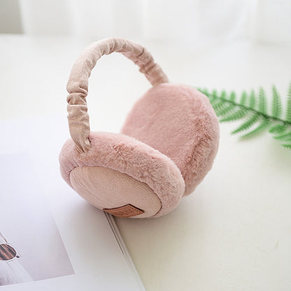 Bluetooth Earmuffs Headphones Warm Plush Earmuffs Ure Color Fashion Foldable Soft Simple Adjustable Winter Accessories